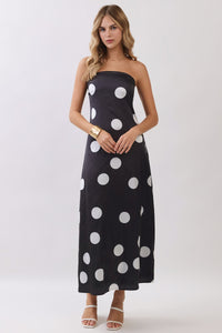 Midnight Dots Dress - Black