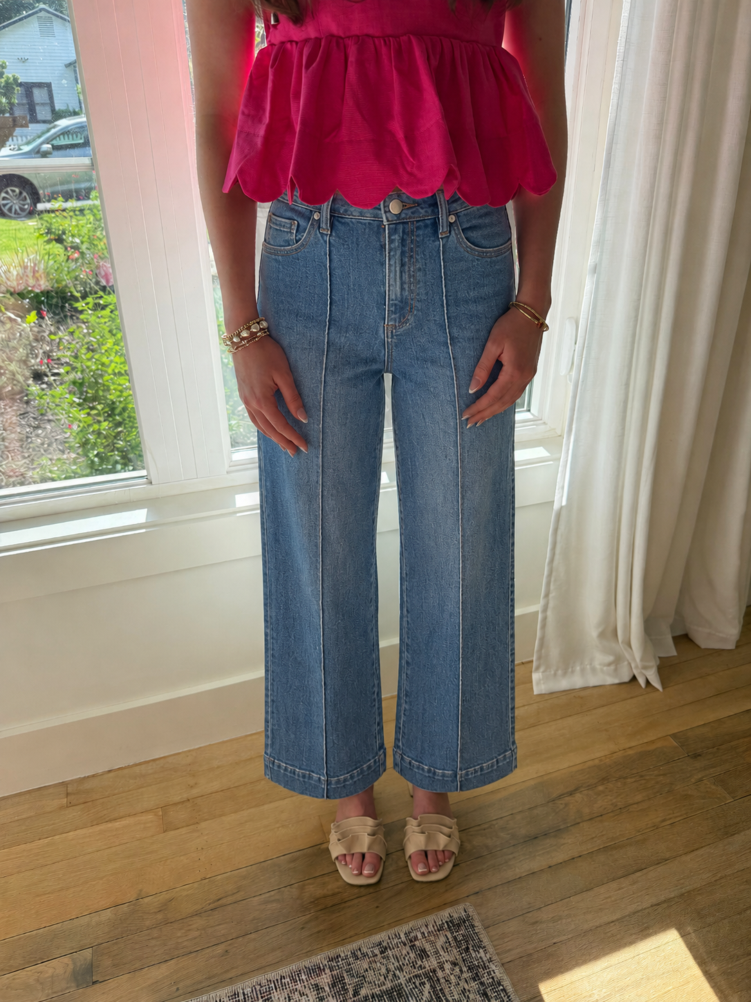The Main Street Wide Leg Jean - Medium Wash