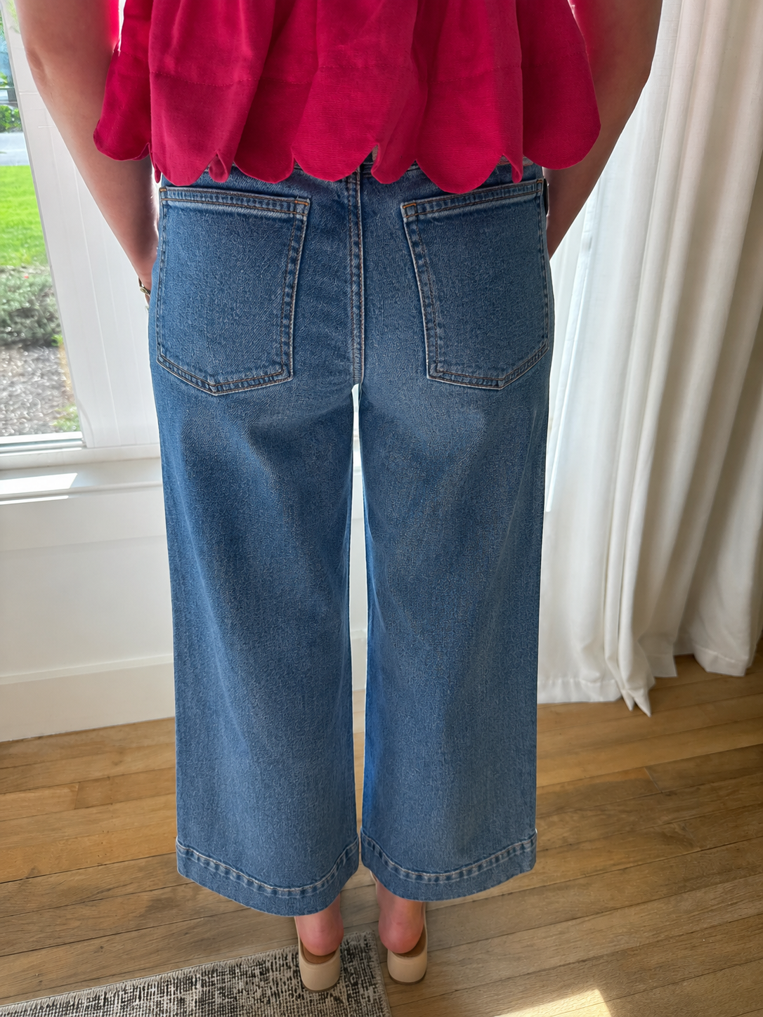 The Main Street Wide Leg Jean - Medium Wash