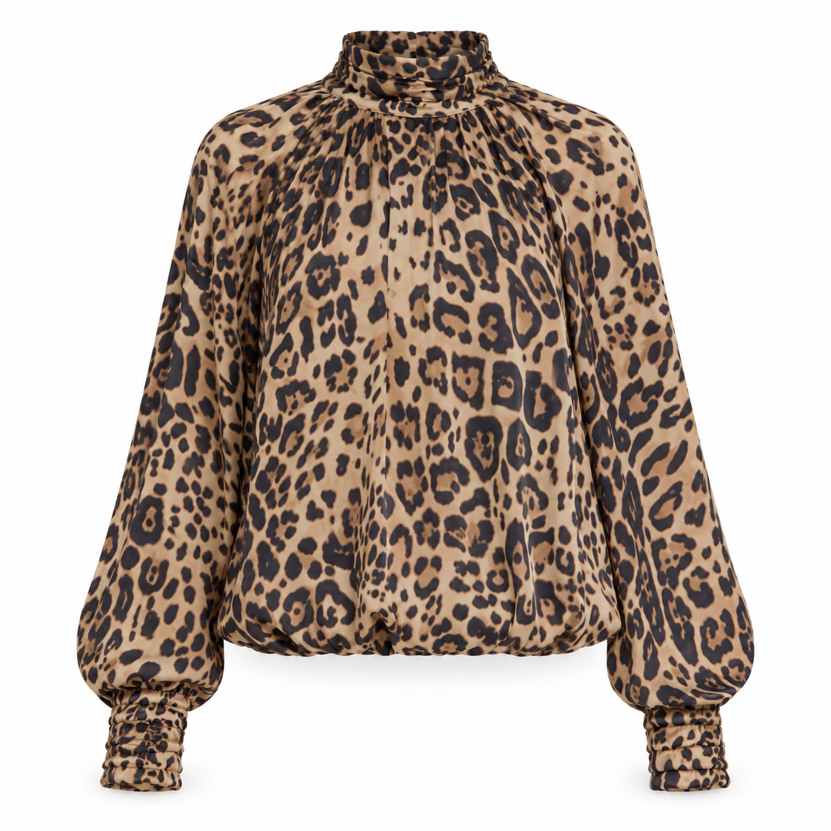 Untamed Elegance Leopard Blouse