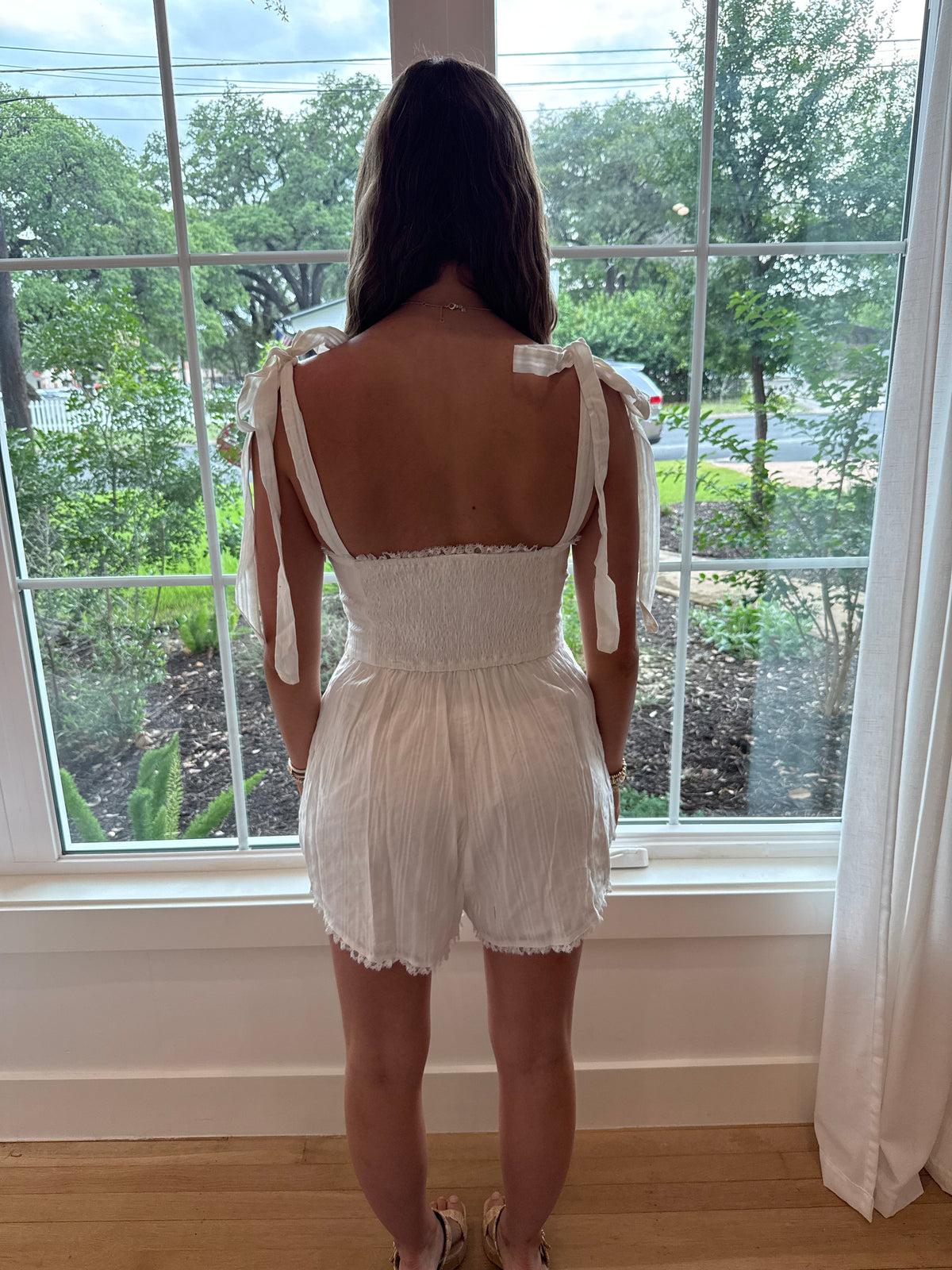 Sunday Brunch Romoper - White