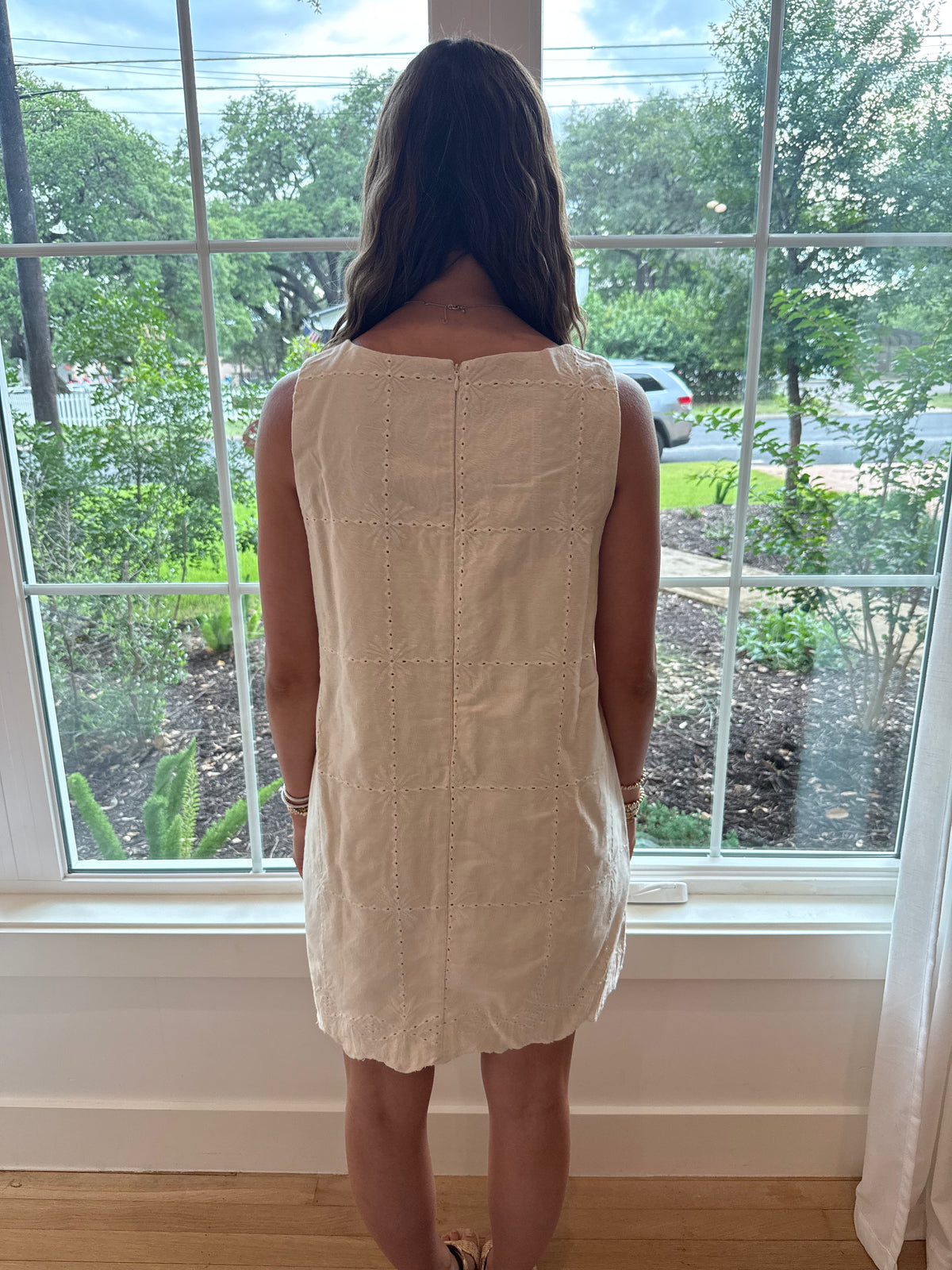 Sunday Stroll Mini Dress - Ecru