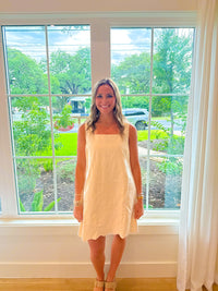 Sunday Stroll Mini Dress - Ecru