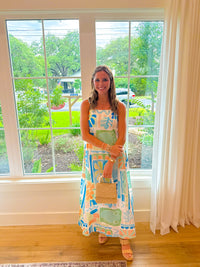 Summer Vibe Sleeveless Casual Dress - Blue Multi