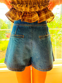 Main street Denim Skort - Medium Wash
