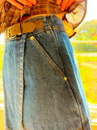 Main street Denim Skort - Medium Wash