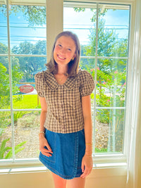 Harvest Honey Top - Brown
