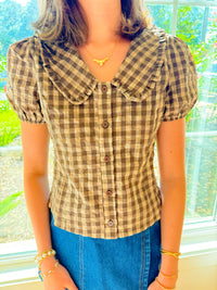 Harvest Honey Top - Brown