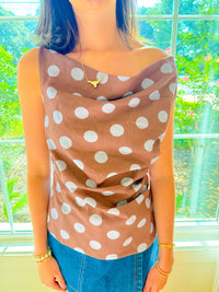Cocoa & Cream Top - Brown