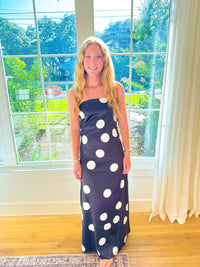Midnight Dots Dress - Black