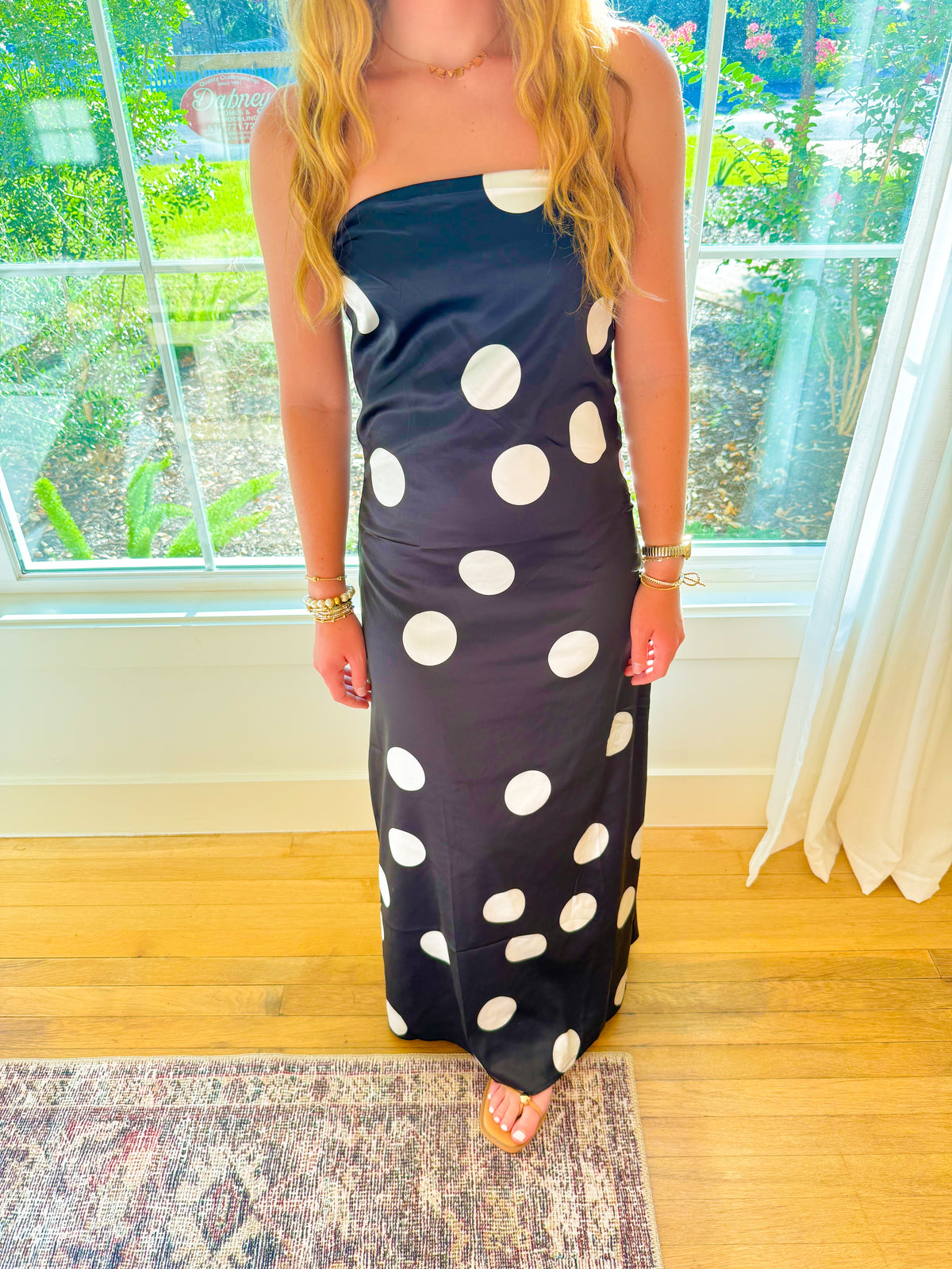 Midnight Dots Dress - Black
