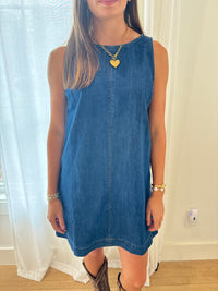 The Hadley Denim Mini Dress