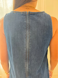 The Hadley Denim Mini Dress