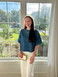 Downtown Denim Top