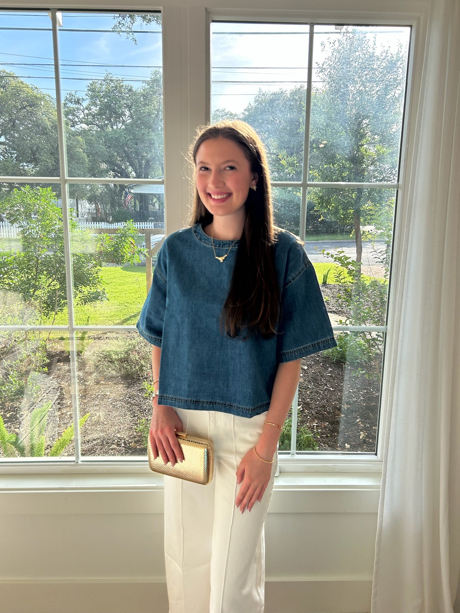 Downtown Denim Top