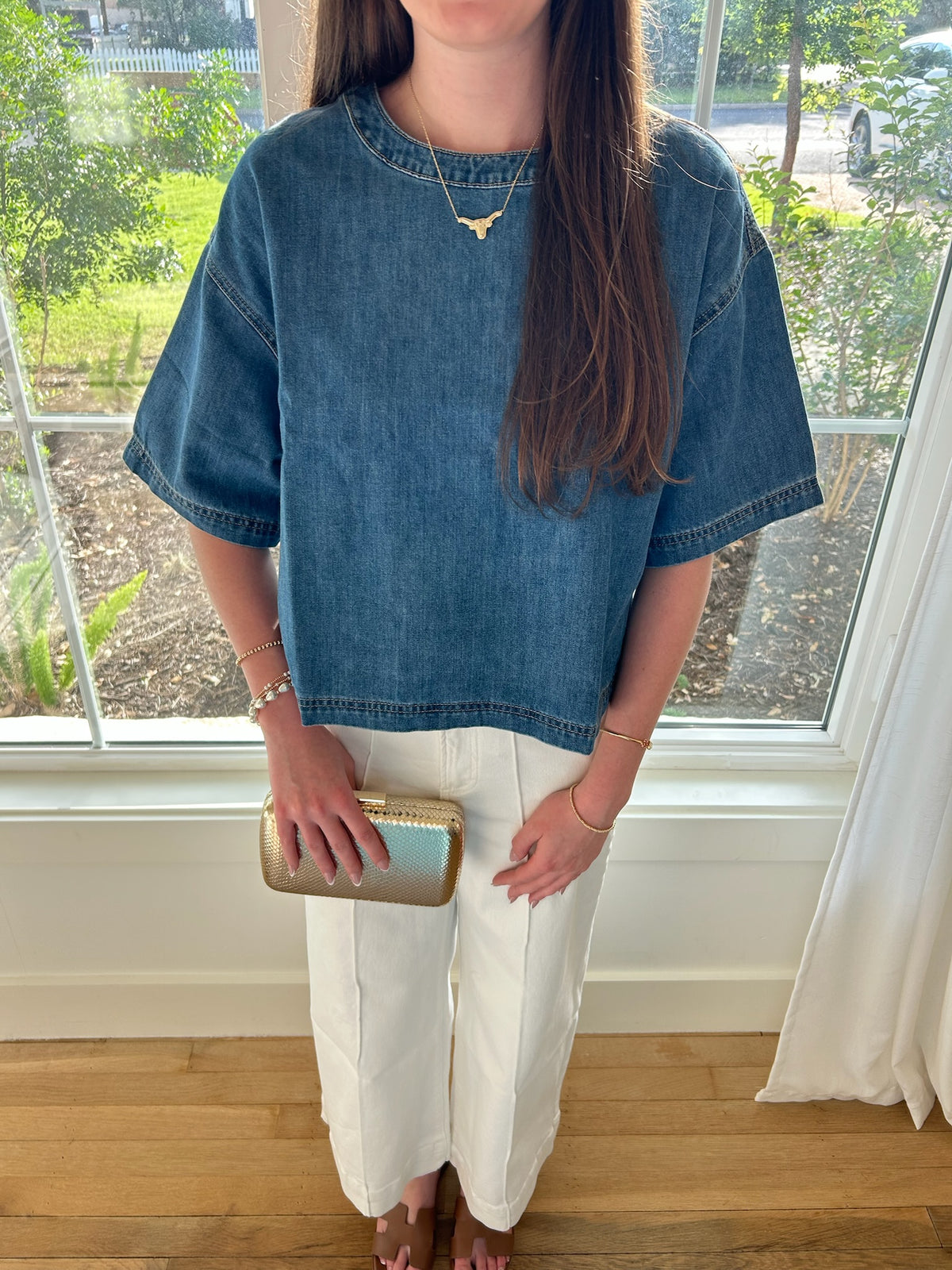 Downtown Denim Top