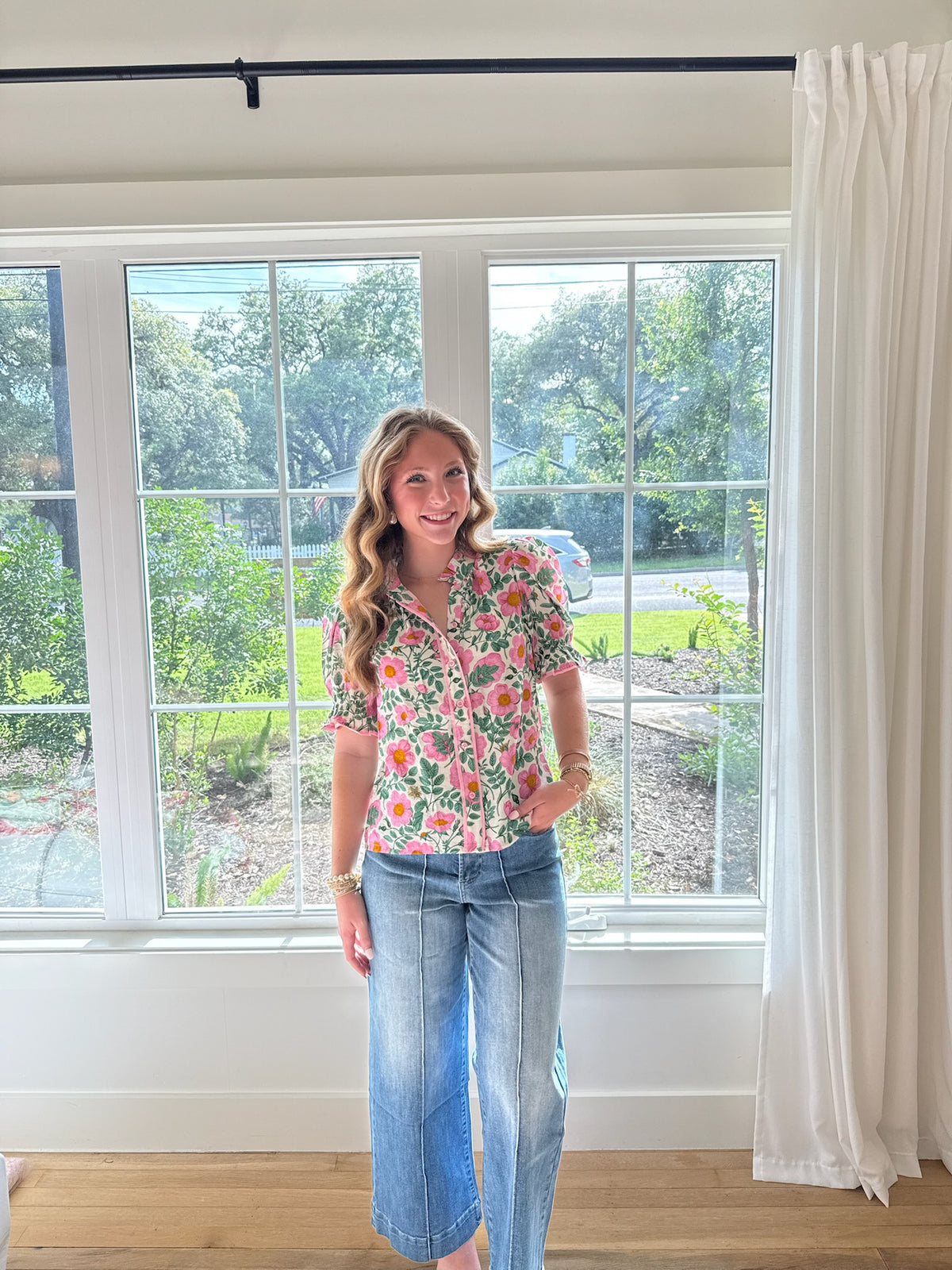 Garden Party Top - Pink