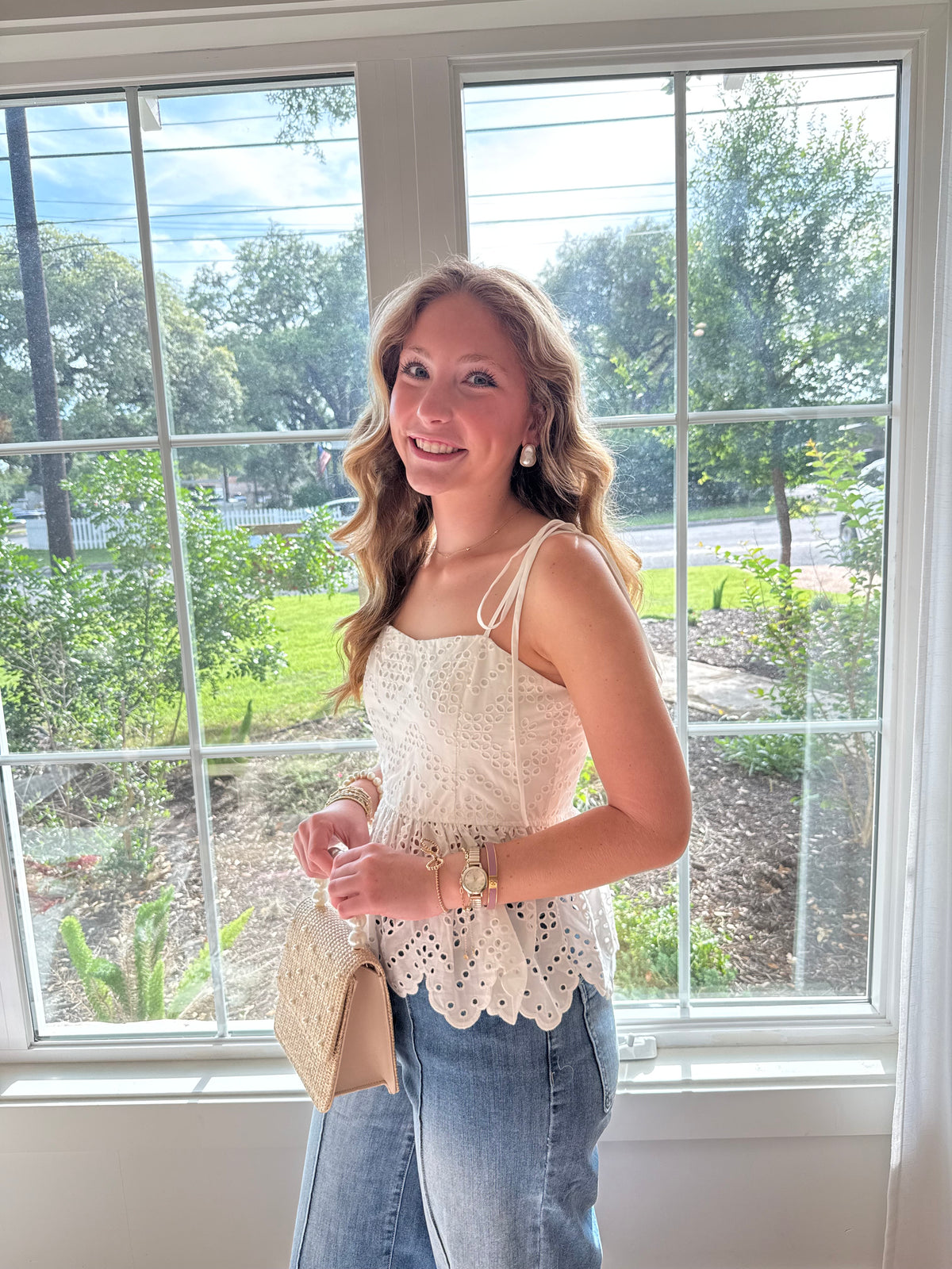 Ivory Lace Daydream Top - Off White