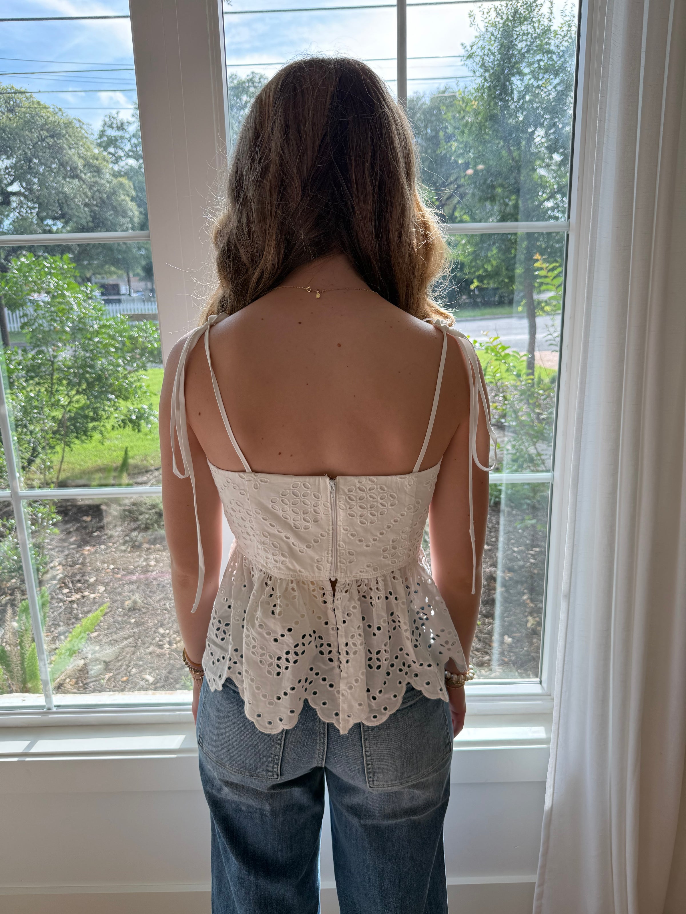 Ivory Lace Daydream Top - Off White