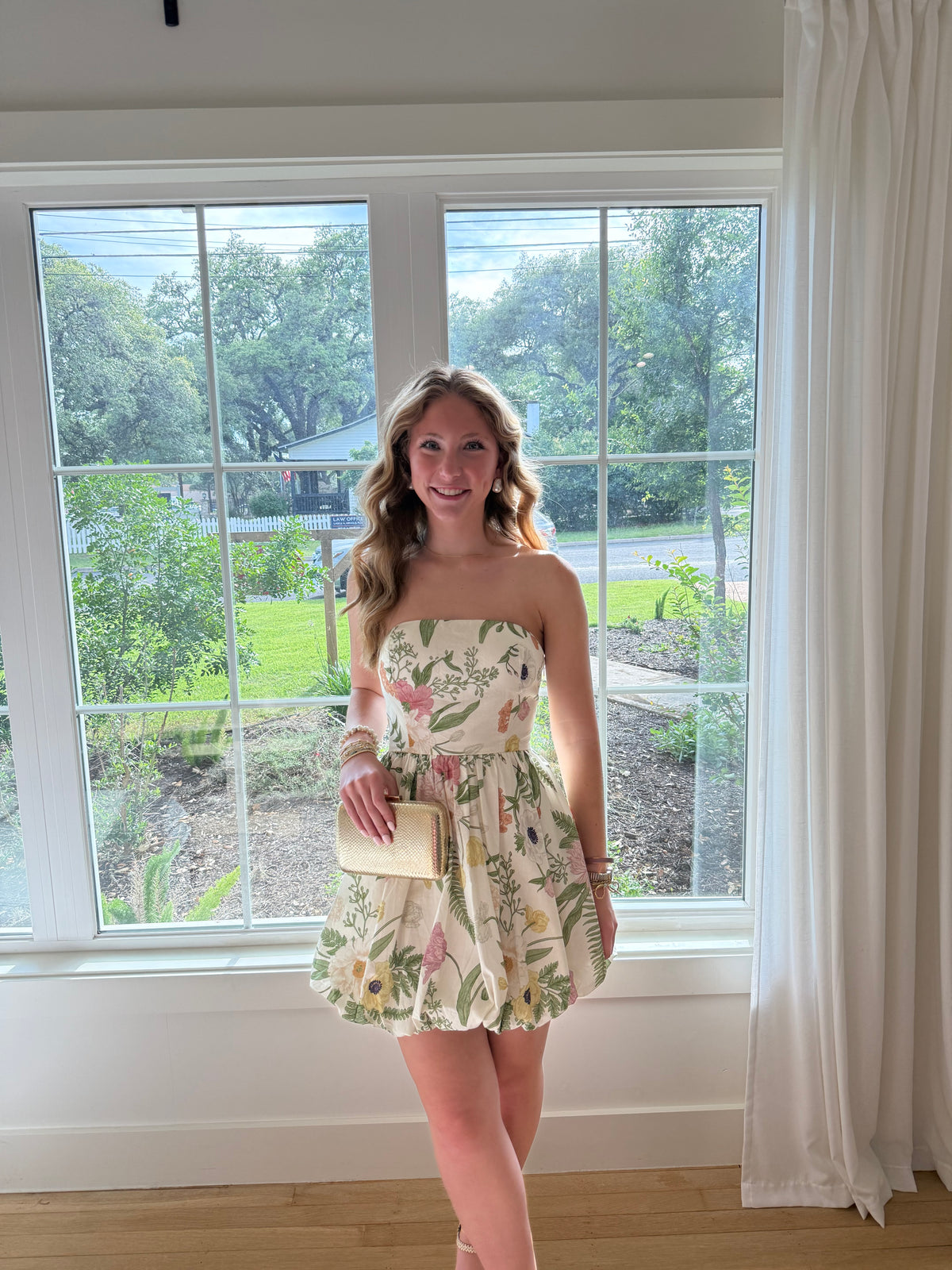 Garden Muse Mini Dress - Off White