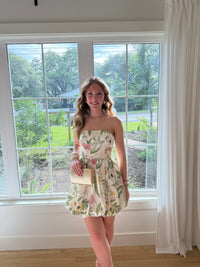 Garden Muse Mini Dress - Off White