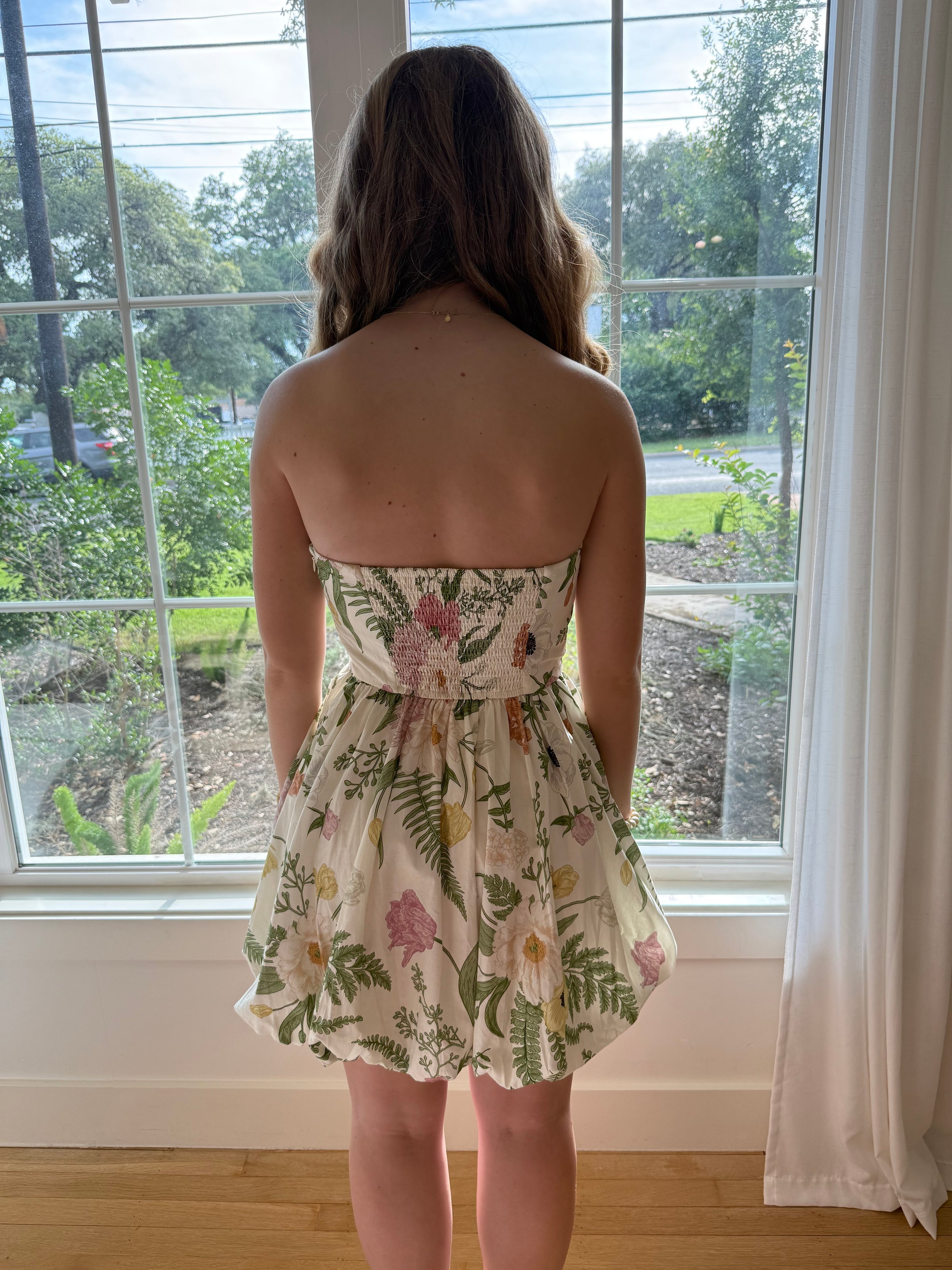 Garden Muse Mini Dress - Off White
