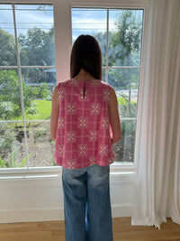 Blush Bloom Embroidered Top - Pink