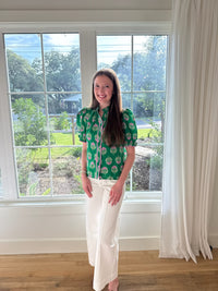 Garden Party Top - Green