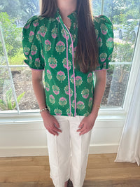 Garden Party Top - Green
