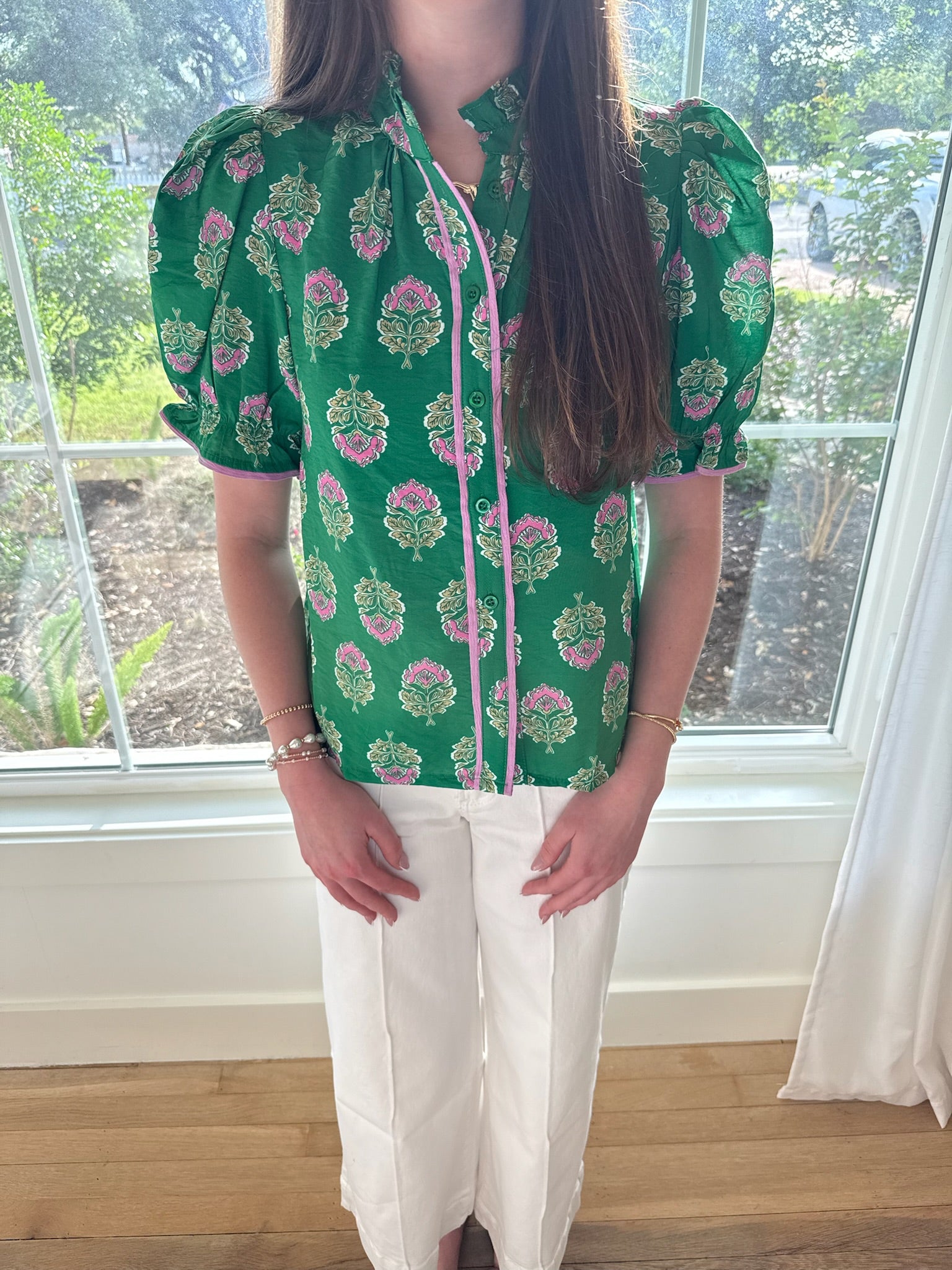 Garden Party Top - Green