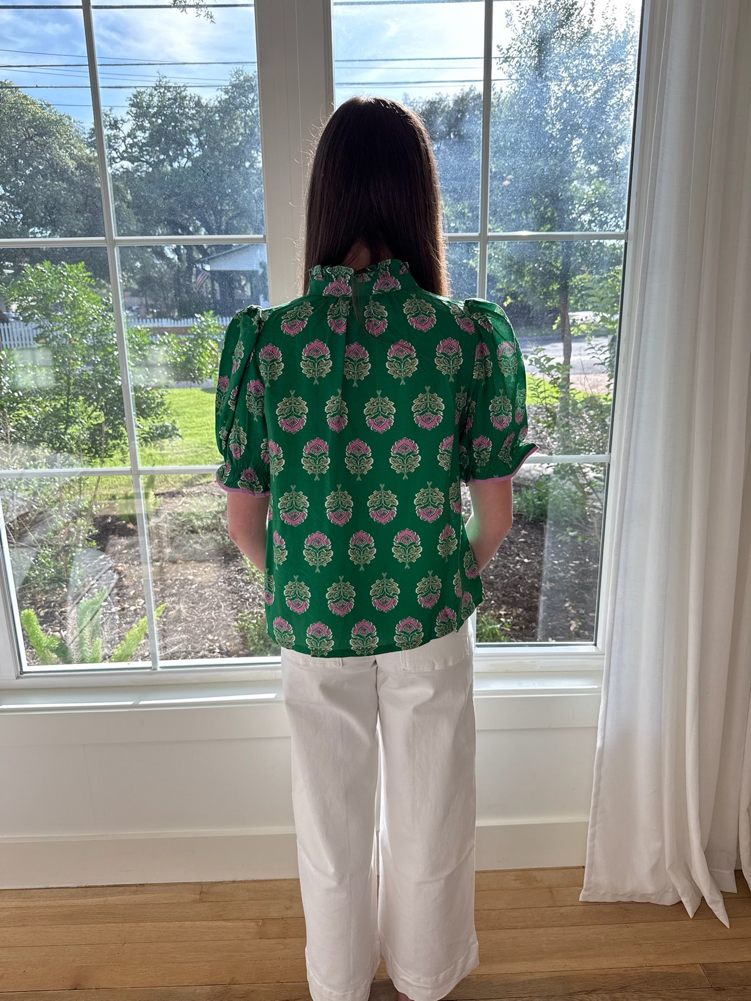 Garden Party Top - Green