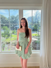 Cabana Stripe Dress - Green