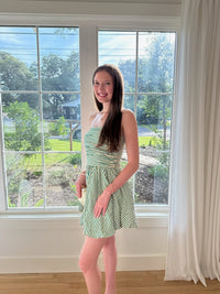 Cabana Stripe Dress - Green