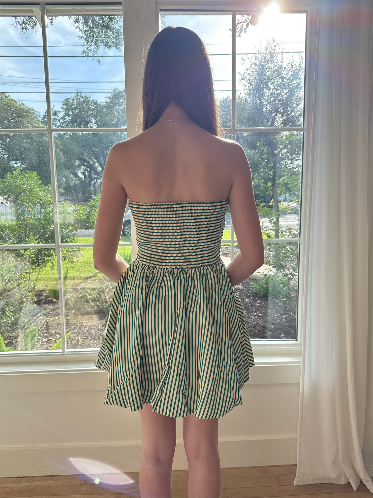 Cabana Stripe Dress - Green