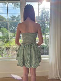 Cabana Stripe Dress - Green