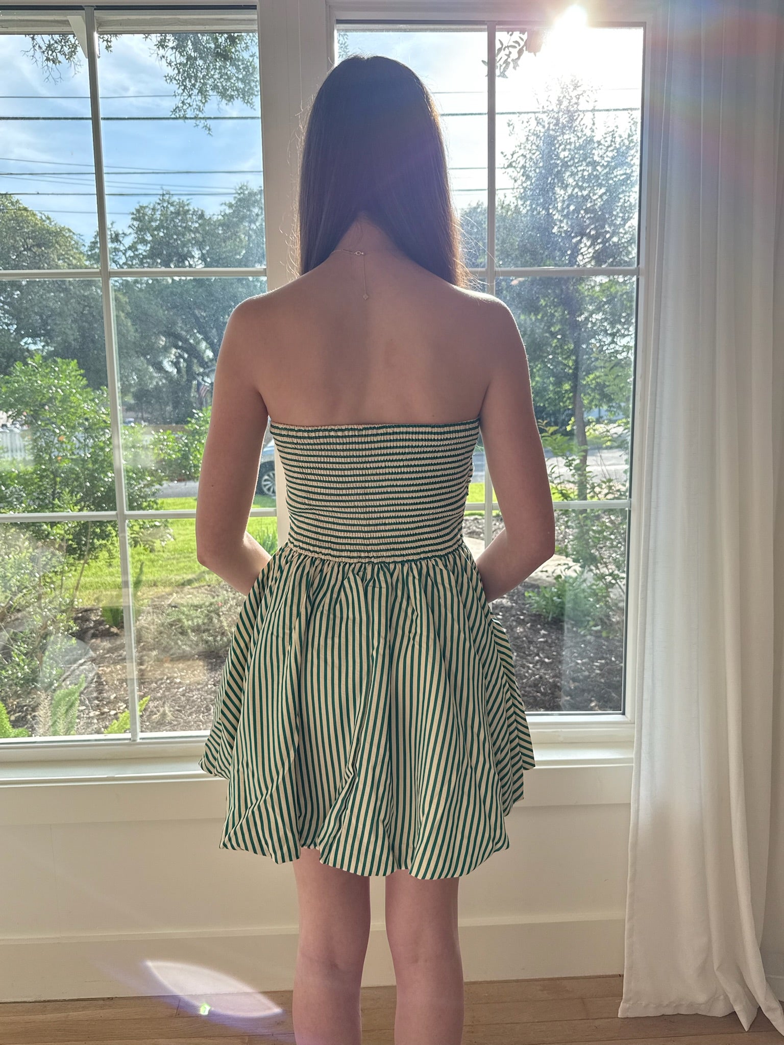 Cabana Stripe Dress - Green