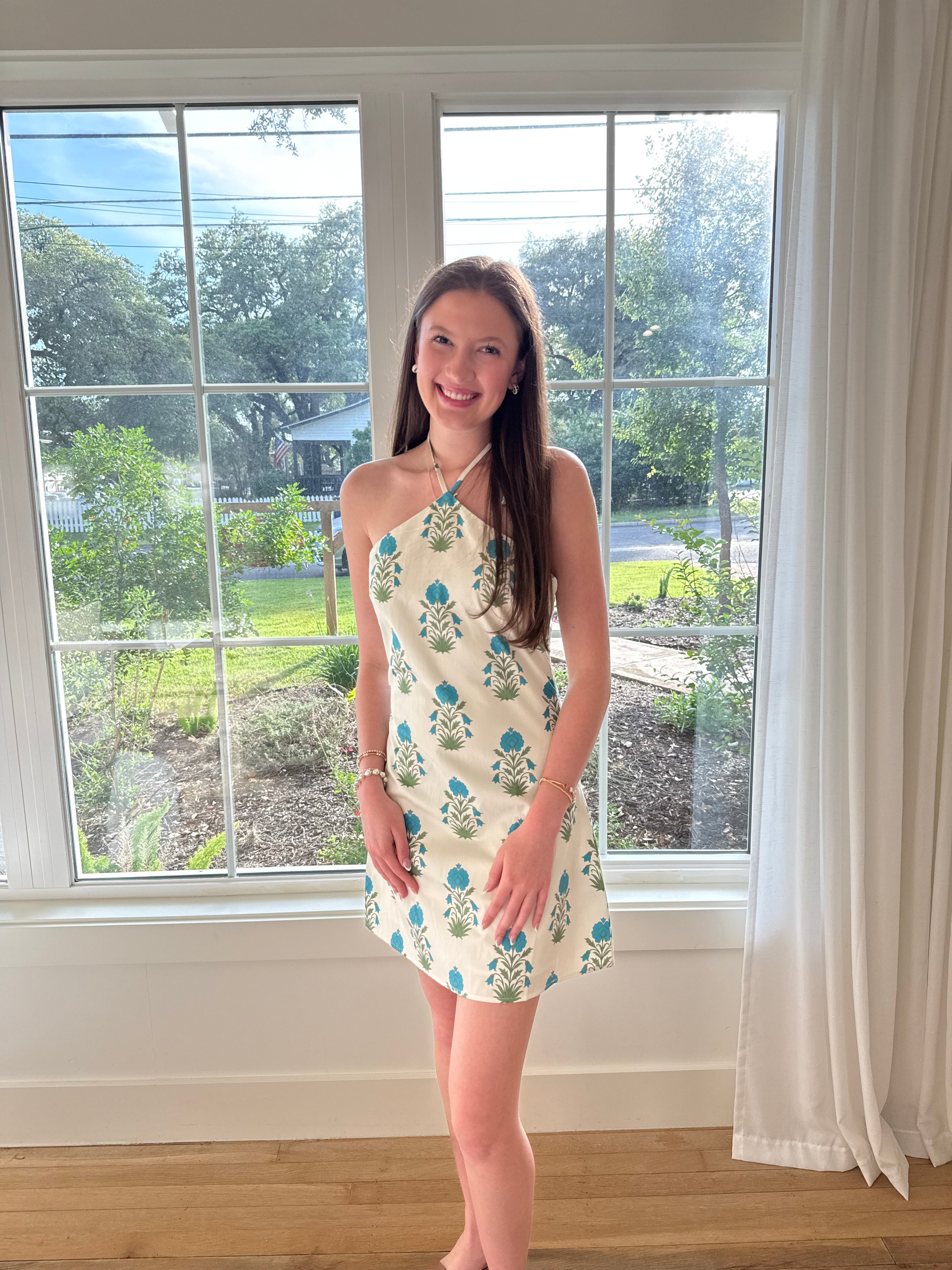 Ivory Meadow Mini Dress