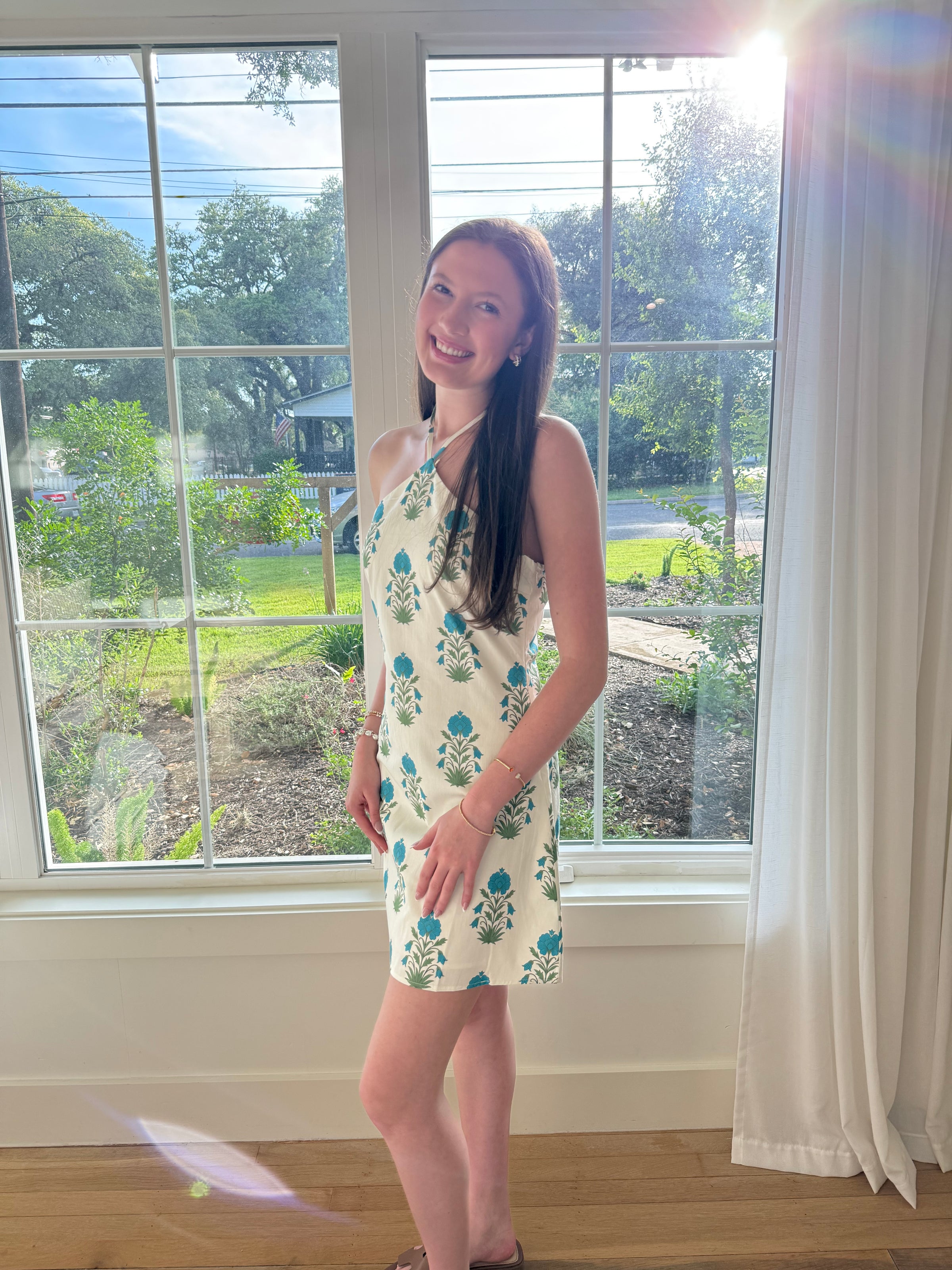 Ivory Meadow Mini Dress