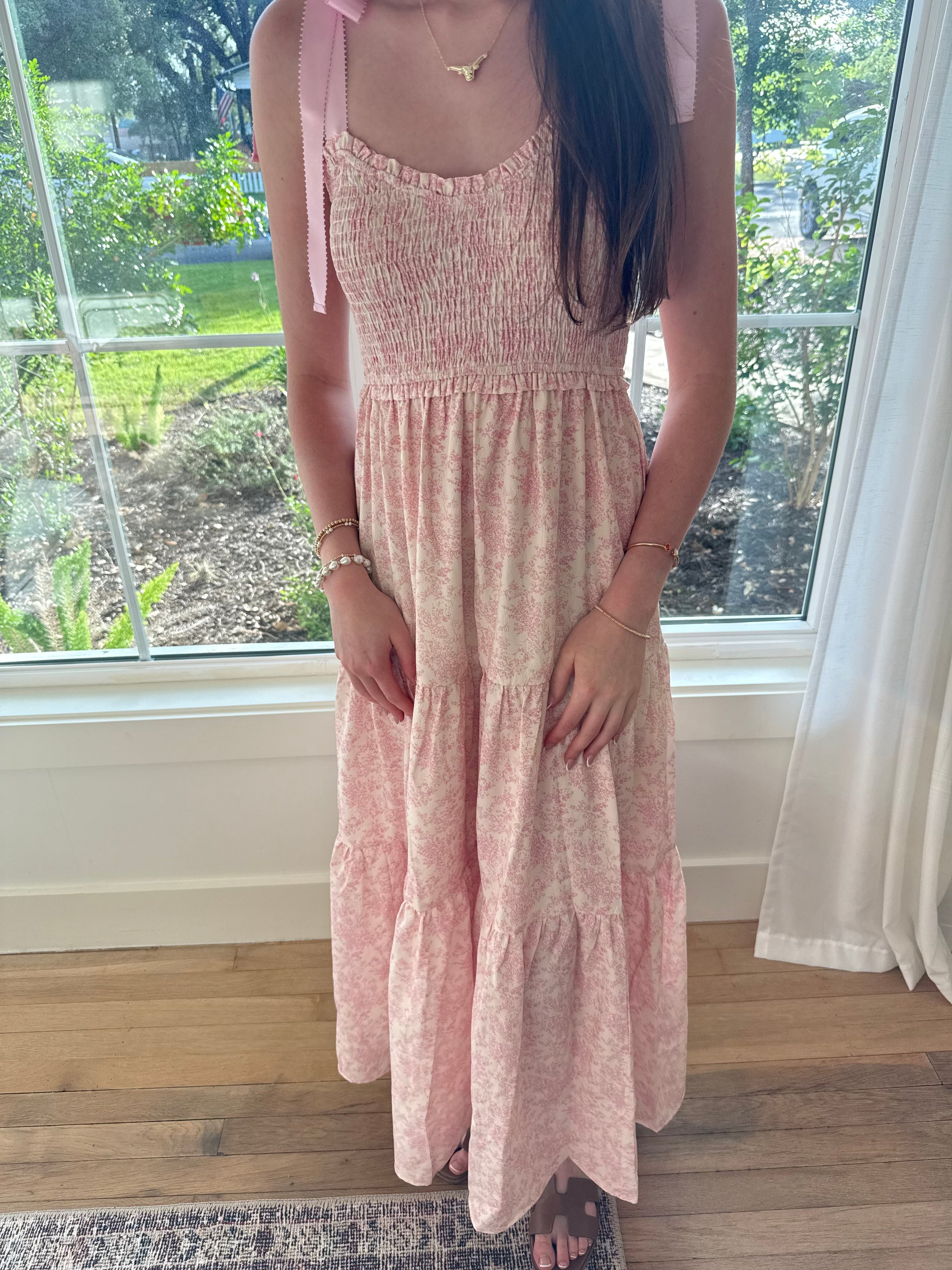Tie The Knot Maxi Dress - Pink