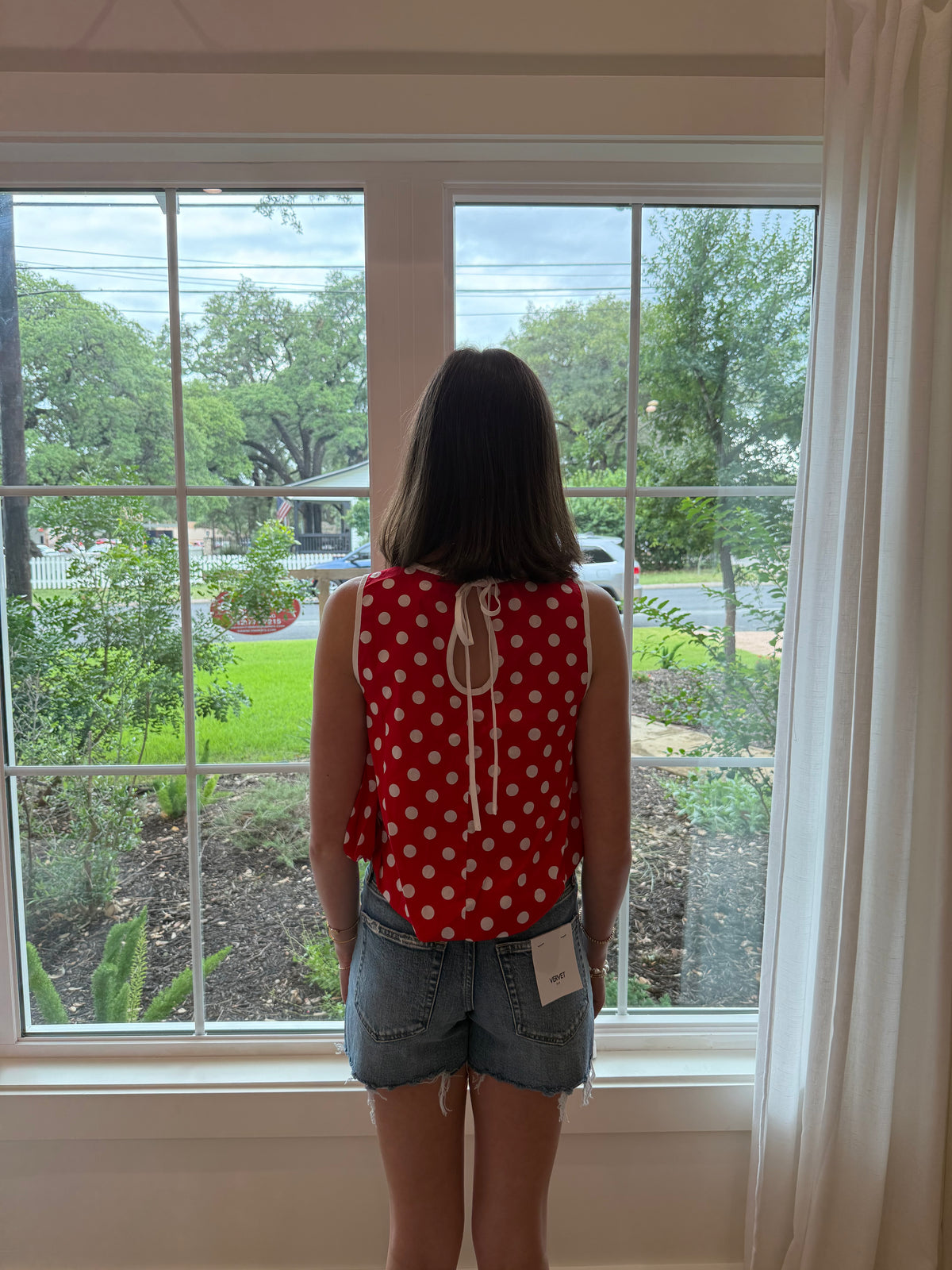 Dotty Darling Top - Red/White