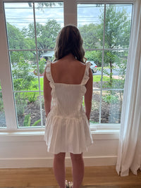 Ruffle Me Pretty Dress - White