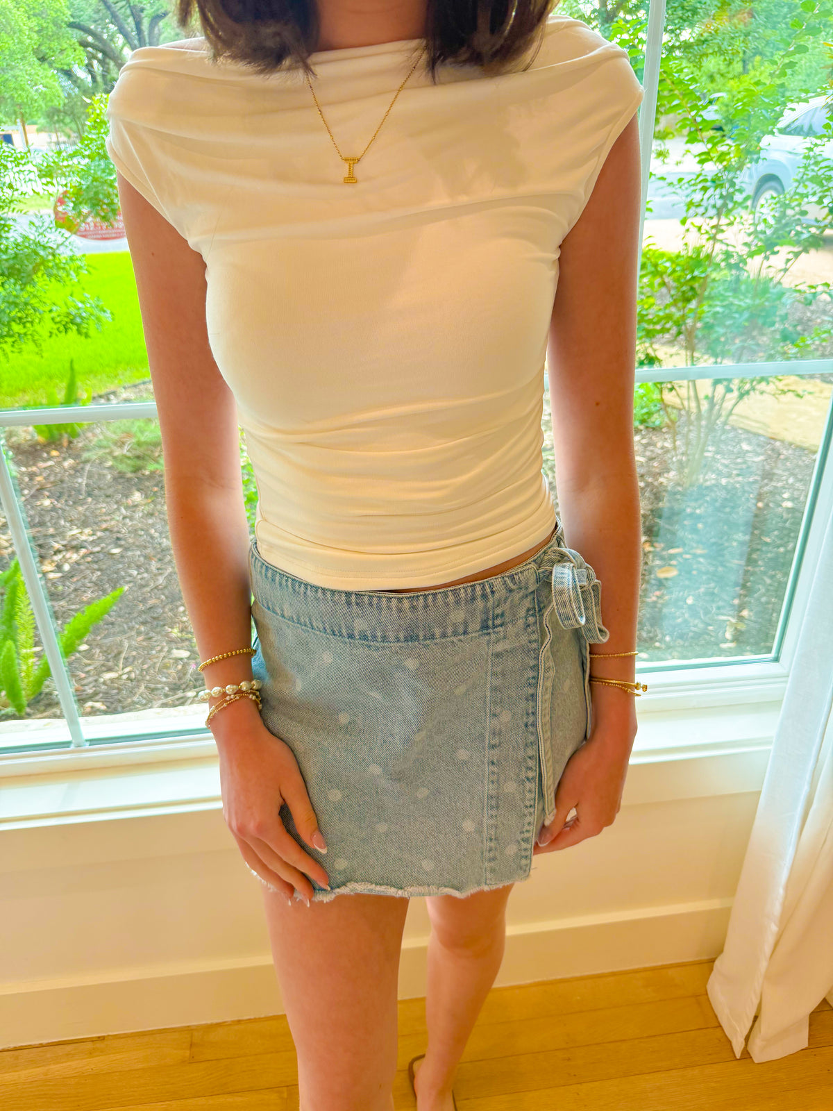 Downtown Darling Top - White