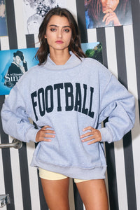 Tailgate Ready Reversible Mockneck Sweatshirt - H.Grey/Black